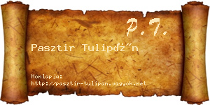 Pasztir Tulipán névjegykártya